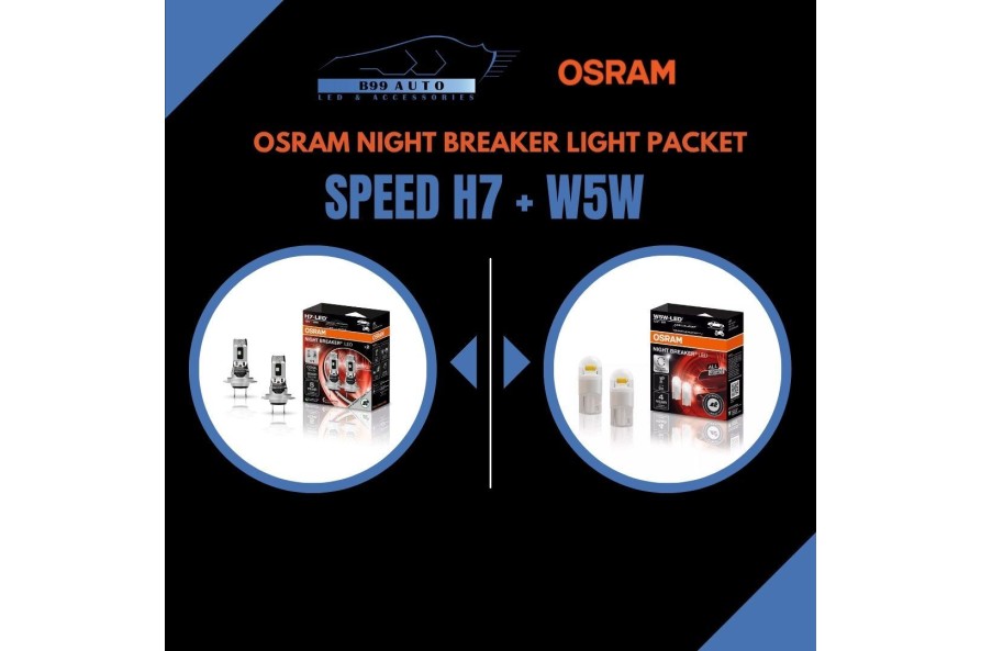 Osram Night Breaker Light Packet / Speed H7 + W5W Osram Night Breaker Light Packet / Speed H7 + W5W